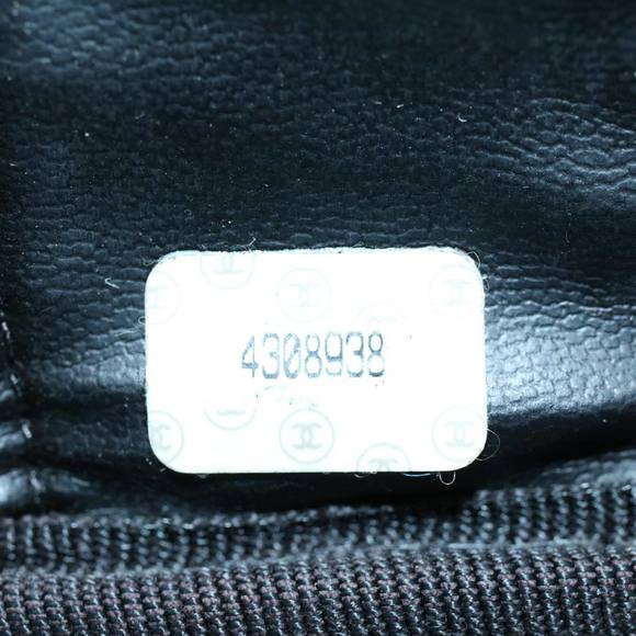 CHANEL Vanity Cosmetic Pouch Patent leather Black CC Auth yb378 - Picture 11 of 16